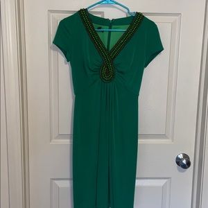 Shortsleeved Green Dress